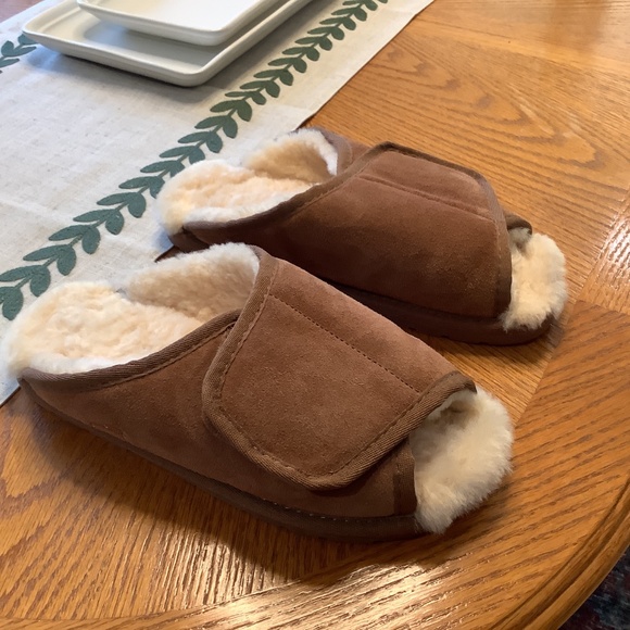 LAMO Ladies Sheepskin Wrap Slippers Chestnut Size XL. 9-10 - Picture 4 of 12